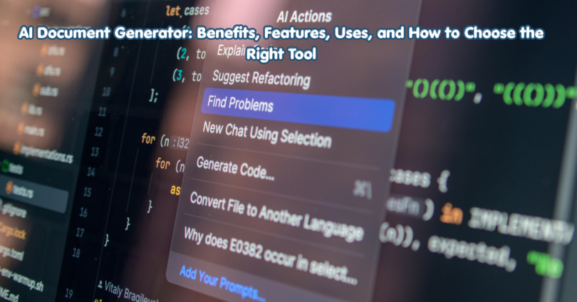 AI Document Generator Benefits, Features, Uses, and How to Choose the Right Tool