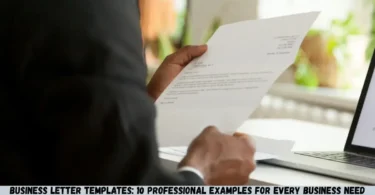 business letter templates: 10 professional examples for every business need