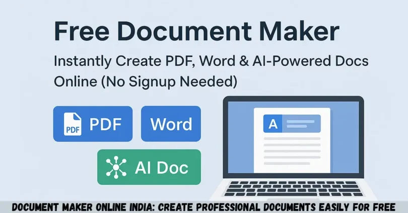 document maker online india_ create professional documents easily for free