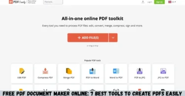 free pdf document maker online: 7 best tools to create pdfs easily