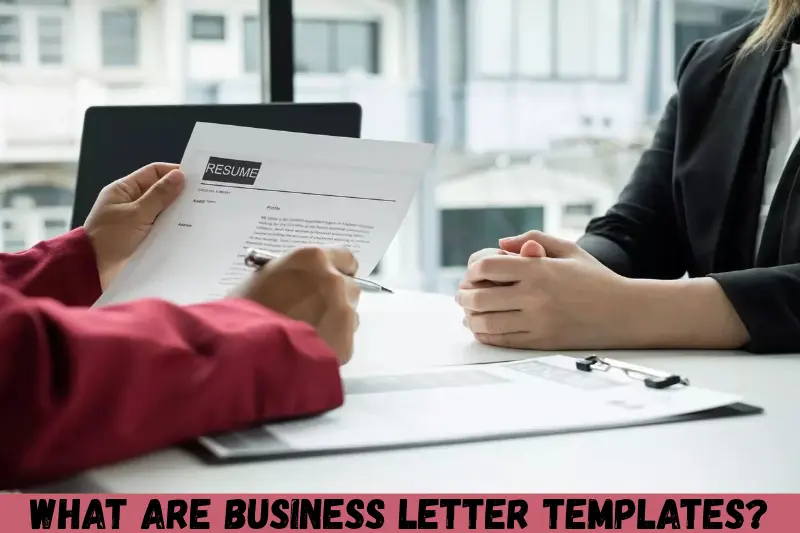 what are business letter templates?