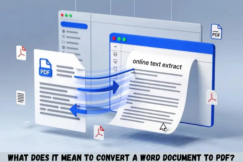 what does it mean to convert a word document to pdf?